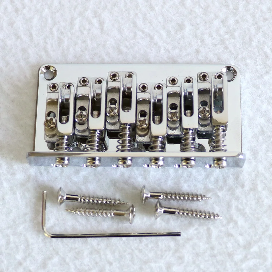 

DIY guitar parts 12 string guitar bridge Chrome color fixed electric guitar bridge