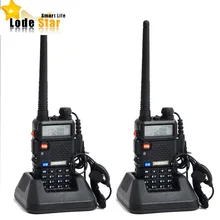 Baofeng UV 5R UV-5R Портативный Dual band VHF UHF приемно-передающая радиоустановка 136-174/400-520 ham cb радио иди и болтай Walkie Talkie “иди и 2 шт./компл