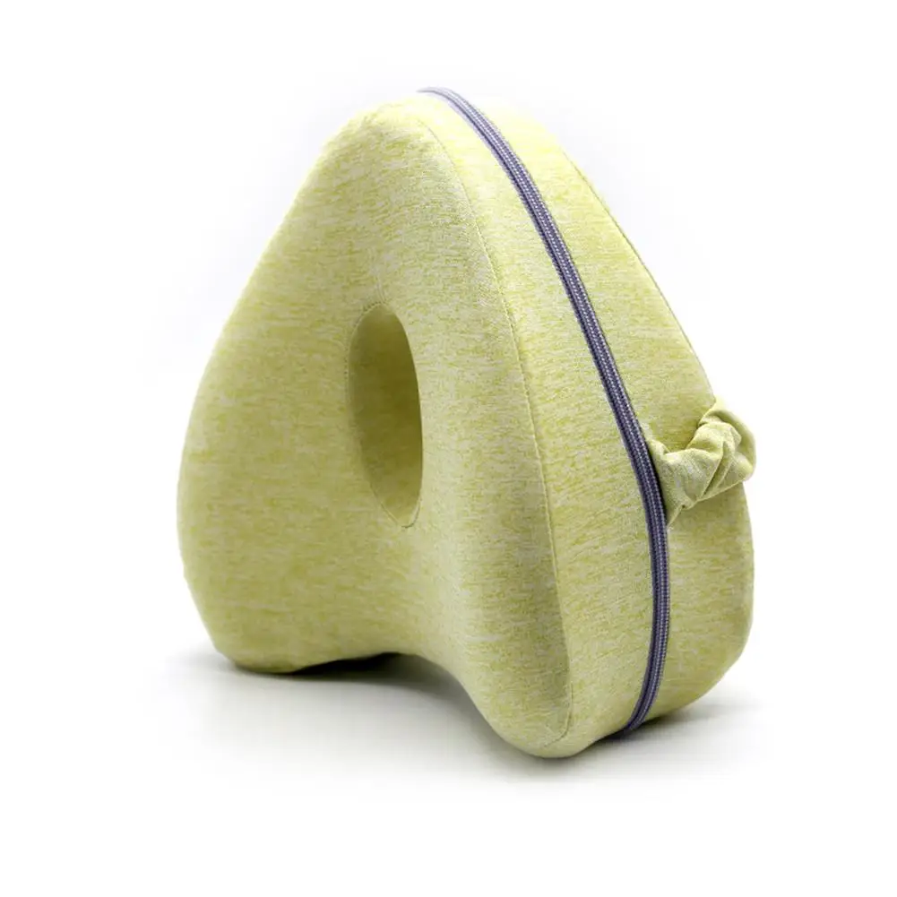 Подушка для ног в форме сердца с эффектом памяти, боковая подушка для колена, моющаяся накидка для беременных, облегчение спины, бедер, коленей, боли, подушка для ног, Прямая поставка - Цвет: C Green