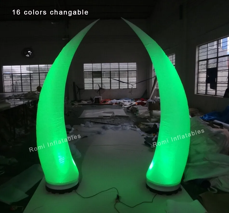 green-inflatable-cone
