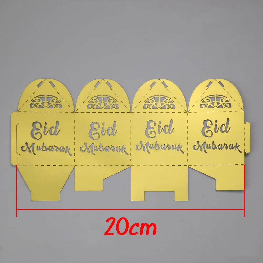 EID MUBARAK Deco шар в форме буквы Рамадан украшение для дома свадьба золото серебро EID коробка конфет для мусульманских EID Значки для вечеринки декора