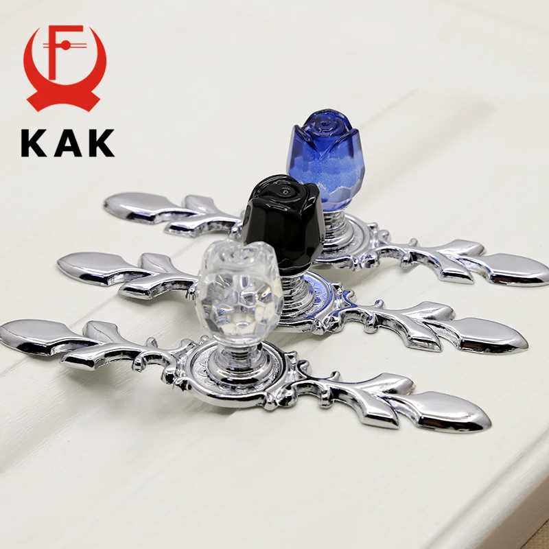 KAK модные розовые хрустальные ручки для обувной коробки шкафа дверных ящиков