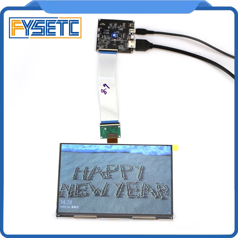 2560x1600 8,9 дюймовый ЖК-экран с HDMI MIPI драйвер платы комплект для DIY для Wanhao Дубликатор 8 DLP SLA 3d принтер VR стекло