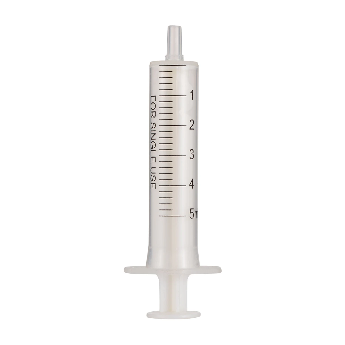 Mayitr 5 Set 5ml Measuring Syringe Plastic Syringe Disposable Plastic Syringes & 21G Needle & Red Cap For Measuring