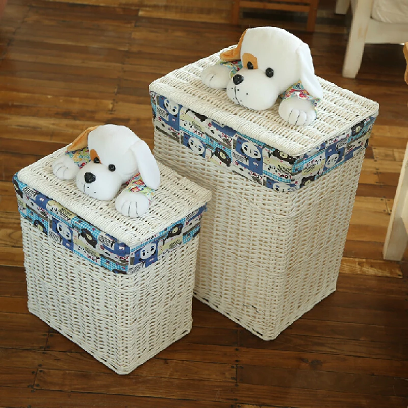 decorative wicker baskets with lids large laundry basket for clothes white panier de rangement en tissu - Decorative Baskets decorative wicker baskets with lids large laundry basket for clothes white panier de rangement en tissu - Decorative Baskets