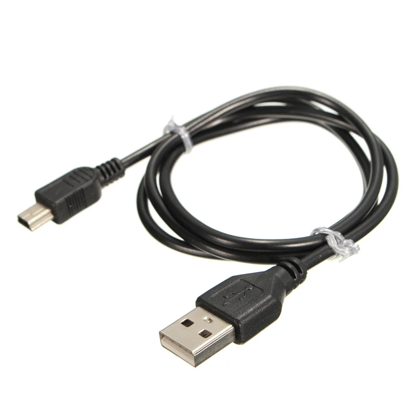 LEORY черного цвета, длиной в 75 см USB 2,0 «Папа-папа» Mini USB 5 Pin B для синхронизации данных и зарядки шнур для подключения к Камера MP3/MP4