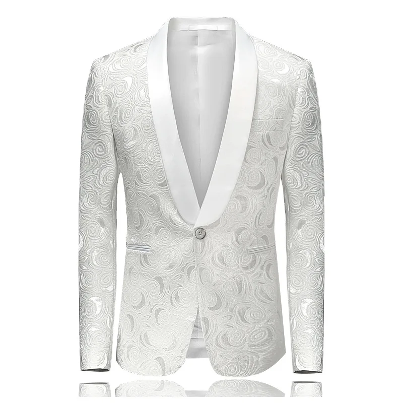 Gnibiel Мужская костюм для свадьбы куртка жаккардовые Банкетный suitdress высокого класса Вечернее vestido пиджак slim fit ternos masculinos