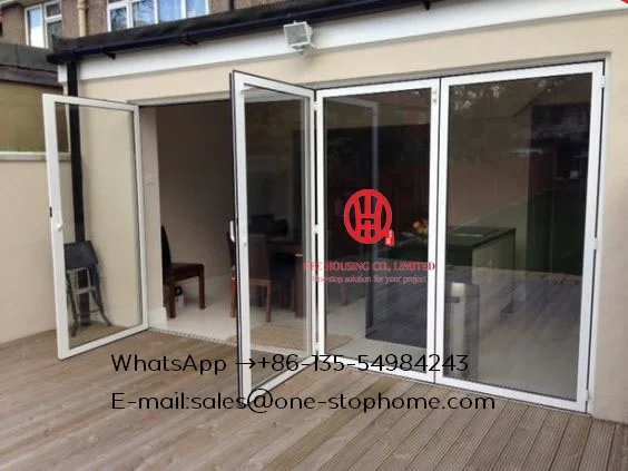  Aluminium Interior temporary soundproof folding shutter interior doorweather stripping glass interi