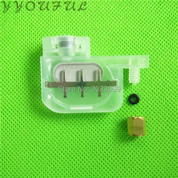

Best Wholesale price 30pcs DX5 small damper square head transparent for Epson DX4 DX5 print head ink dumper with connector