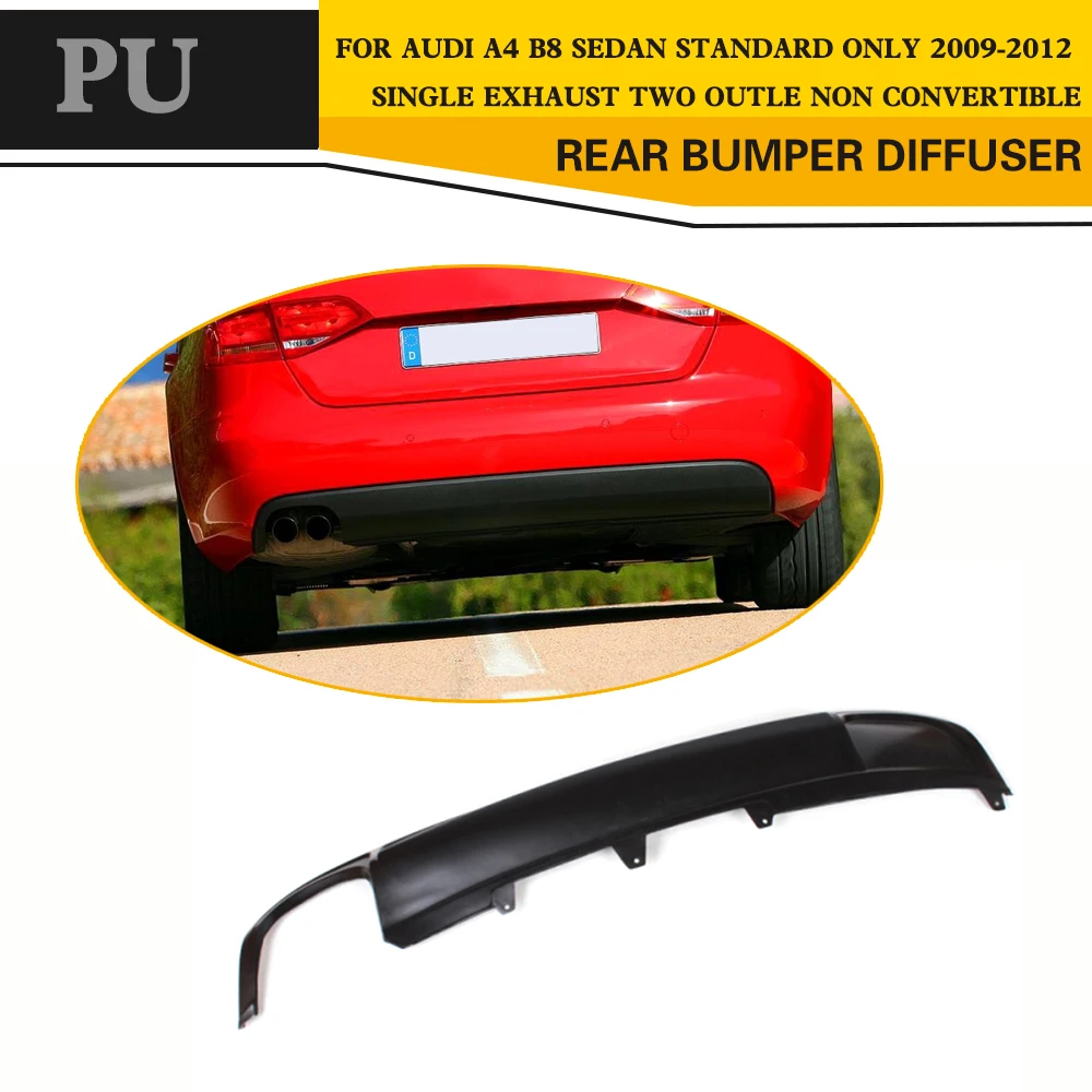 直販一掃 車用リアバンパーブレード ポリウレタン素材 カラーブラック アウディa4 B8用 標準セダン 4ドアのみ 09 12 直販オーダー Portal Excellentcarers Com Au