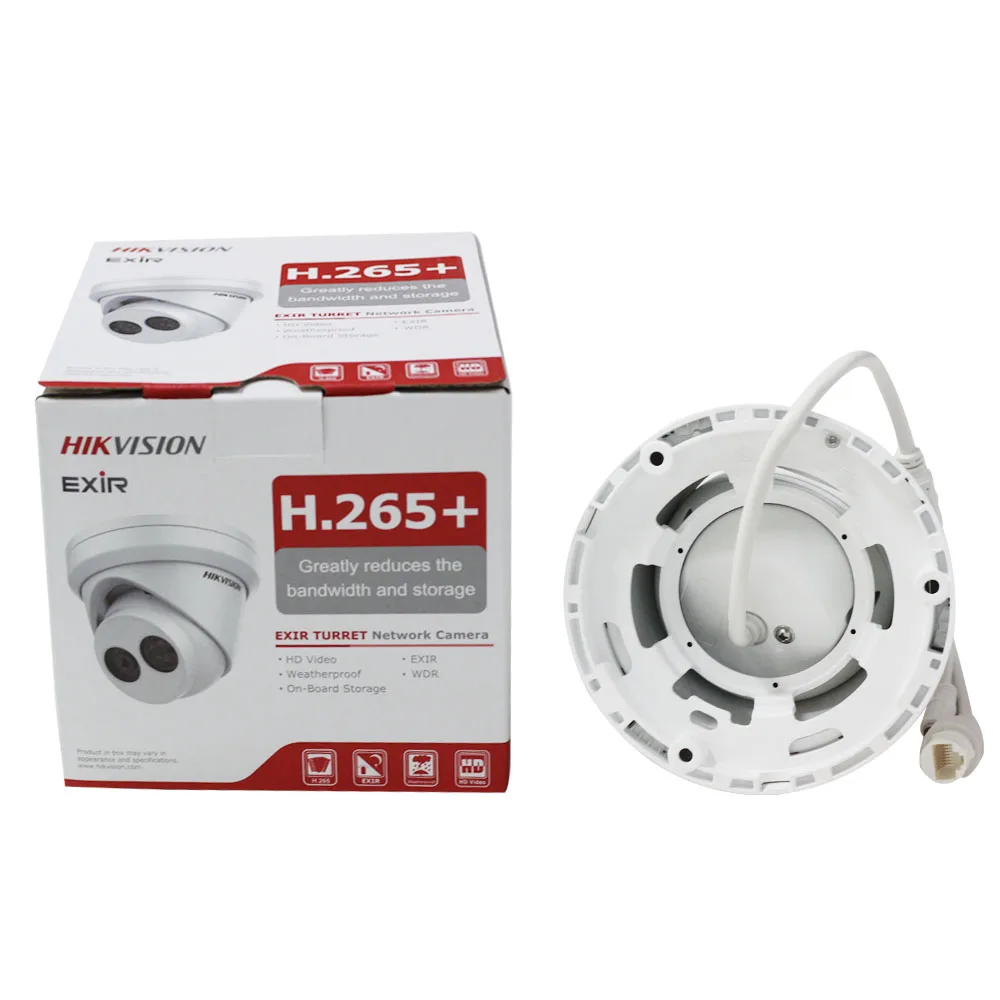 IP камера Hikvision 4 0 МП ИК купольная H265 Внутренняя/наружная искусственная кожа