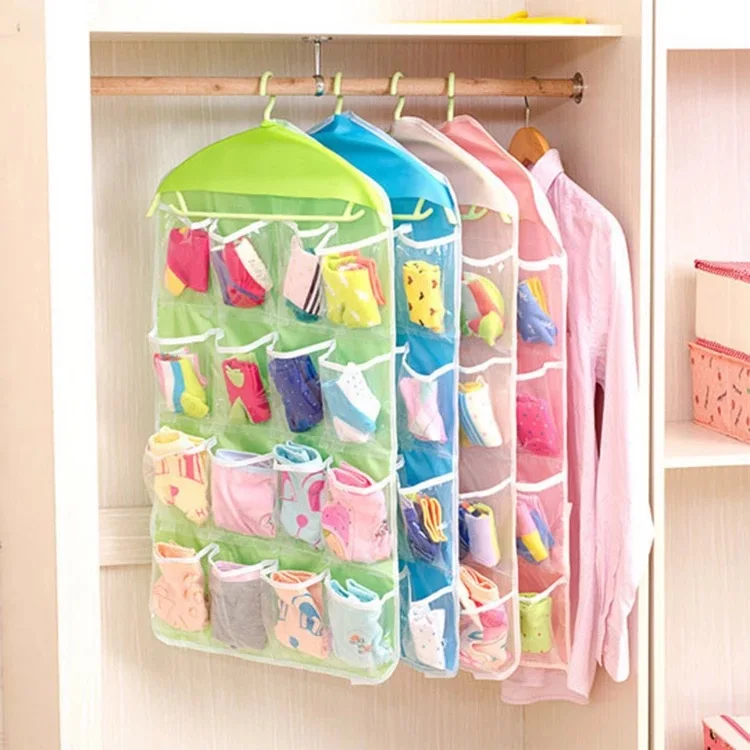 

VK Story Plastic Hook Type Bathroom Bedroom Shelves Foundation HouseHold Goods For Christmas Sock Gift