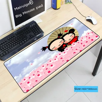 

Mairuige Anime Cartoon Girl Boy Large Gaming Mouse Pad Lock Edge Mouse Mat Keyboard Pad Desk Mat Table Mat for Computer Laptop