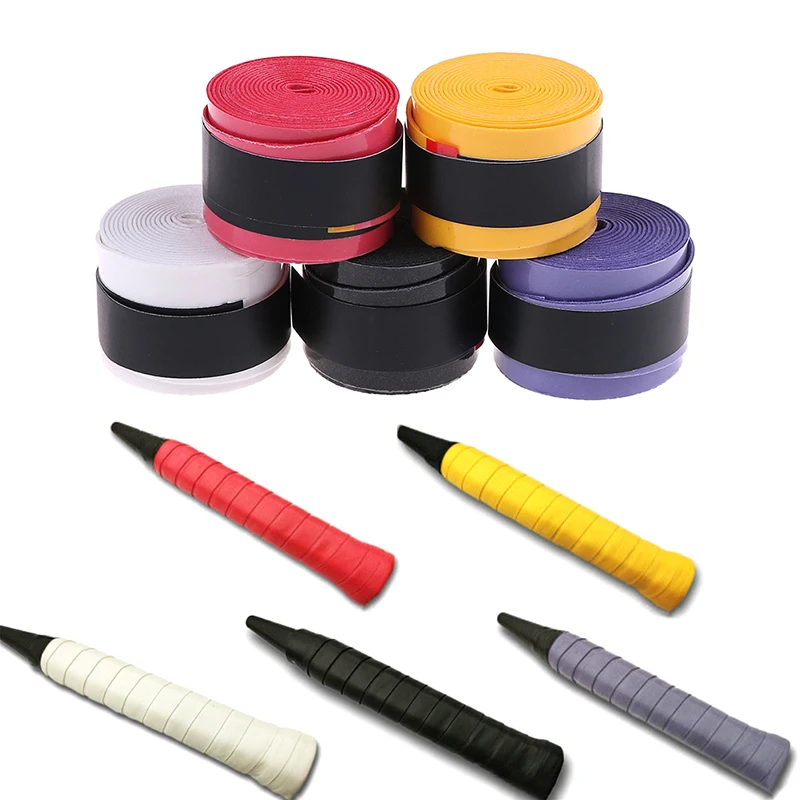 2PCS Sports Dry Tennis Racket Grip Anti skid Sweat Absorbed Wraps Taps