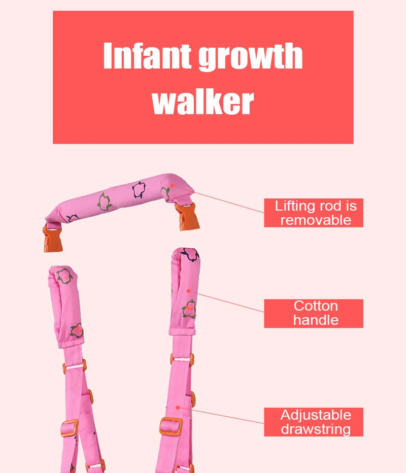 Съемный прогулочный ремень для малышей, регулируемые ремни безопасности, поводки, детские ходунки, помощник, многофункциональные детские