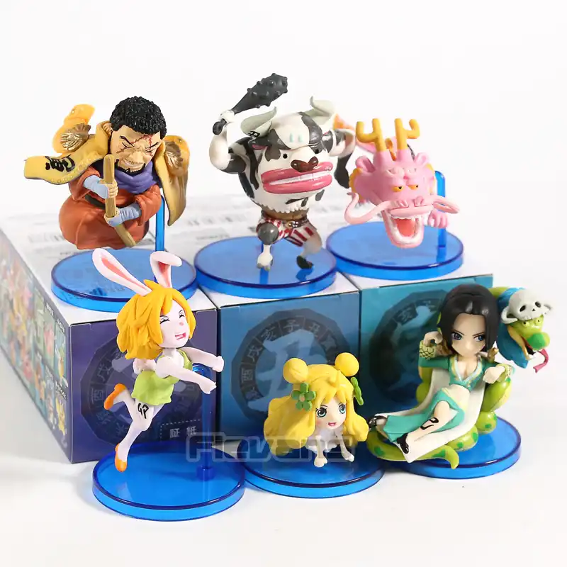 ワンピース Wcf 干支ボア ハンコックニンジン Issho Minotaurus ミニ Pvc フィギュアおもちゃコレクション 6 ピース セット アクション トイ フィギュア Aliexpress