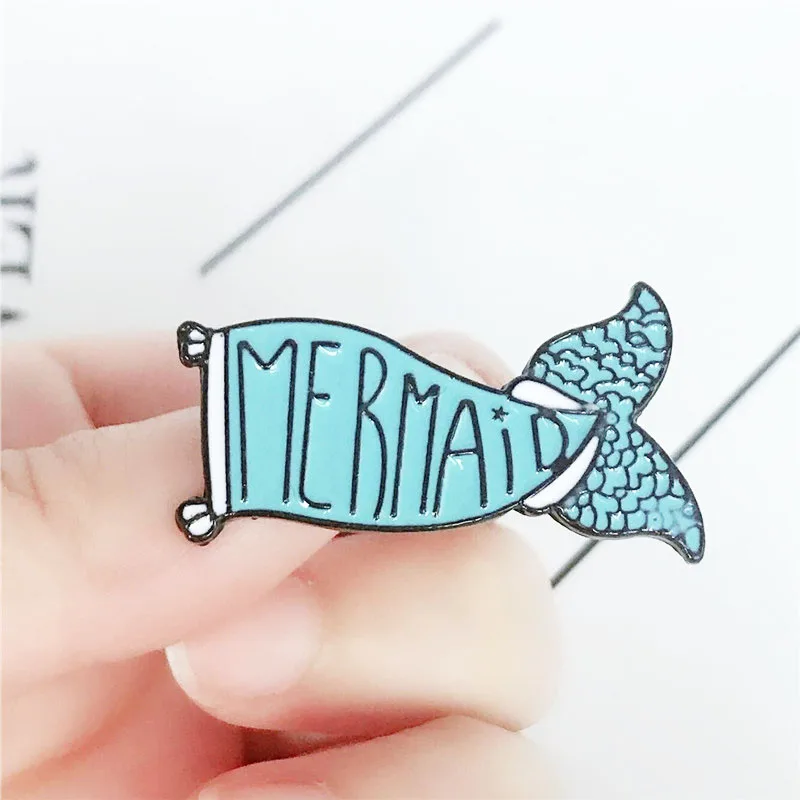 Детская Брошь в виде животного из мультфильма русалка|Броши| |