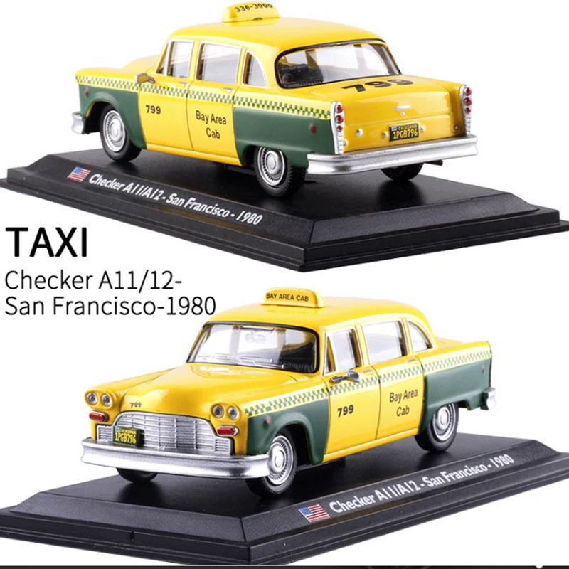 1/43 масштаб игрушки Моделирование Классический США Checker все/A12 Сан-Франсиско 1980 такси литой металл оригинальная коробка модель автомобиля украшение