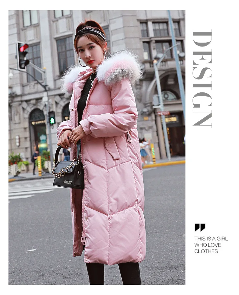 2018 Women Winter Parkas Long Jackets And Coats Adjustable Waist Female Thick Warm Coats Overknee Padded Outwear Jacket AS040 (2)