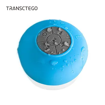 

TRANSCTEGO Bluetooth Speaker Waterproof Portable Wireless Shower Bath Mini Subwoofer Handsfree Built-in Mic Buttons Suction Cup