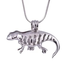 Горячая может открыть и закрыть жемчужная подвеска клетка ящерица(не содержит жемчуг и цепи) 2,2x3,5 см