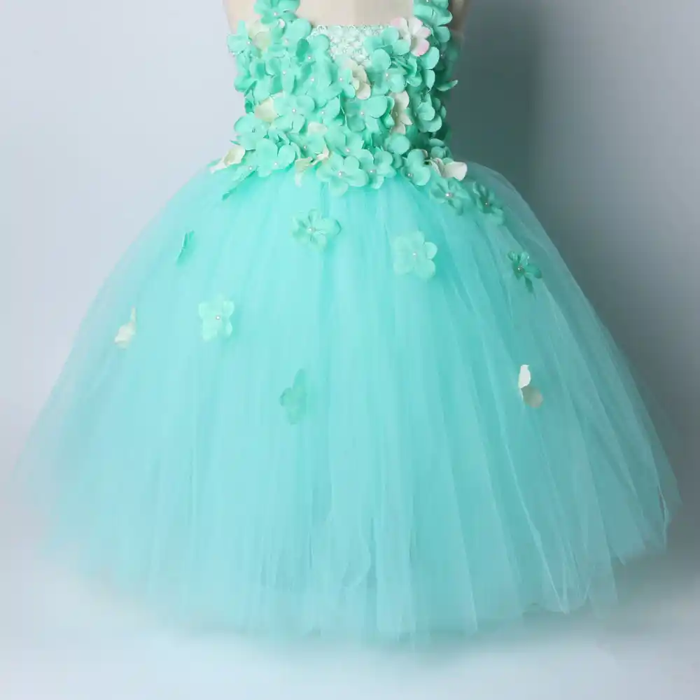 mint green flower girl