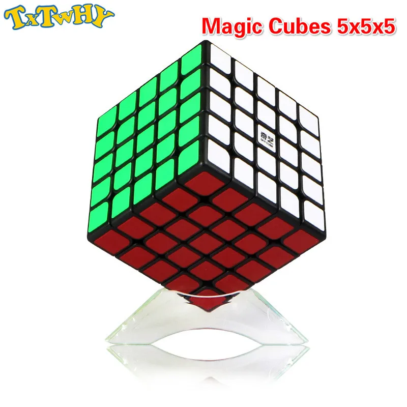 Магические кубики 5x5x5 Cubo Magico Qiyi Qizheng S волшебный куб 5x5 Stickerless Qizhengs кубический антистресс 5 на 5 игрушки для детей 62 мм