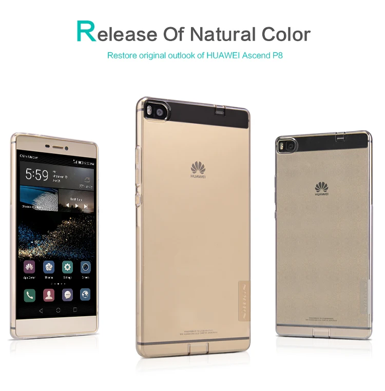Original NILLKIN Nature TPU Cover Case for Huawei P8 + + Registered Air Mail