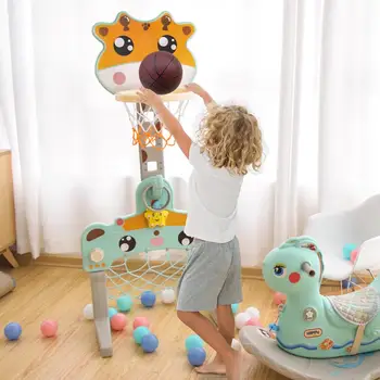 

Children Basketball Stand Set Ball Toy Balls Game Basketball Baby Ball Sport Standing activity center