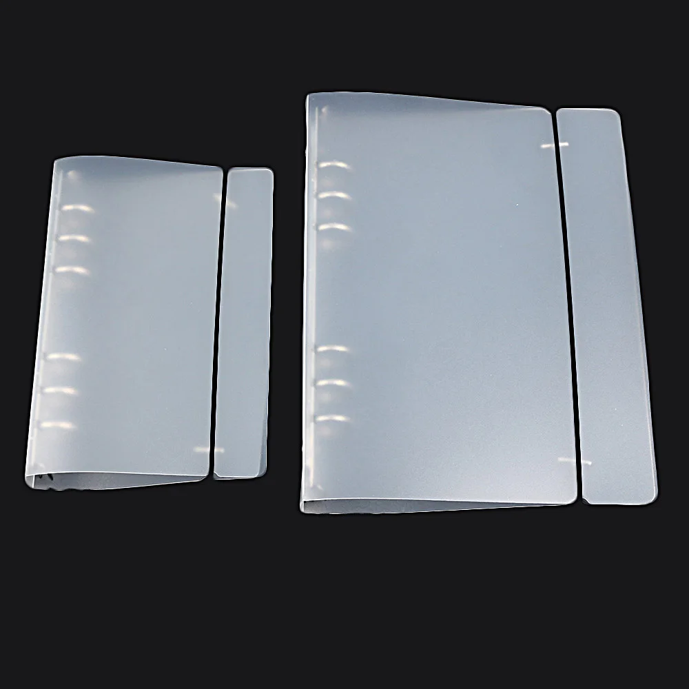 

1PC PP Cover for Notebook File Folder 6 Holes Ring Binder Spiral A5 A6 Refillables