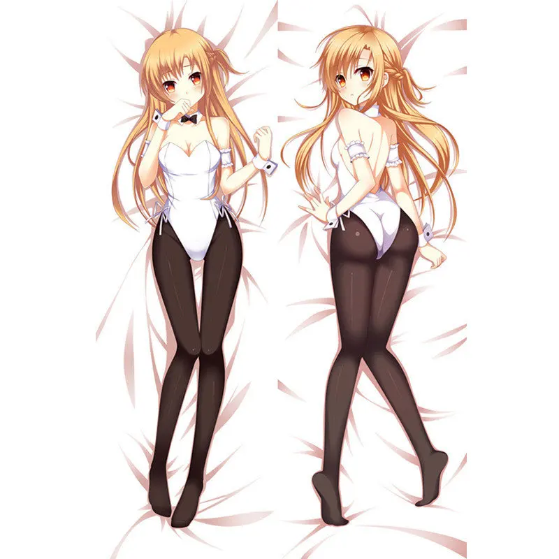 Чехол для подушки Kirito Yuuki Asuna Dakimakura с изображением аниме меча 3D чехол двусторонний