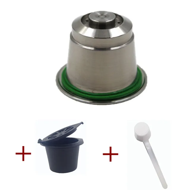 Best Price Stainless Steel Metal Refillable Nespresso Coffee Capsule Reusable Refills Pods Refilling Reusable Coffee capsulas 