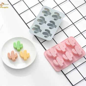 

Cute Cactus Silicone Mold Fondant Chocolate Ice Cube Cookie Cupcake Mold Wedding Cake Decorating Tools DIY Baking Cookie Tray