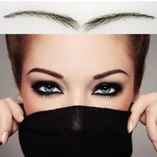 2017 Real Makeup Sets 018 Free Shipping 100% Human Hair False Eyebrows With Lace Nature Looking Color Handmad Eyelash Extension