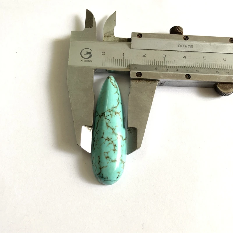 松石16x52mm 长水滴梨形戒面吊坠11 (1)