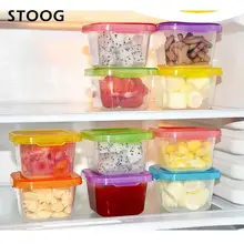 Коробка для хранения продуктов, контейнер для морозильной камеры, безопасный PP, многоцветный холодильник, сохраняющий свежесть, органайзер для путешествий