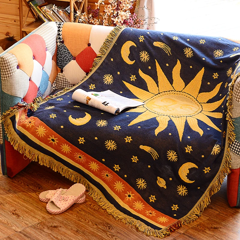 Apollo American stars retro cushion sofa towel blanket cover blankets