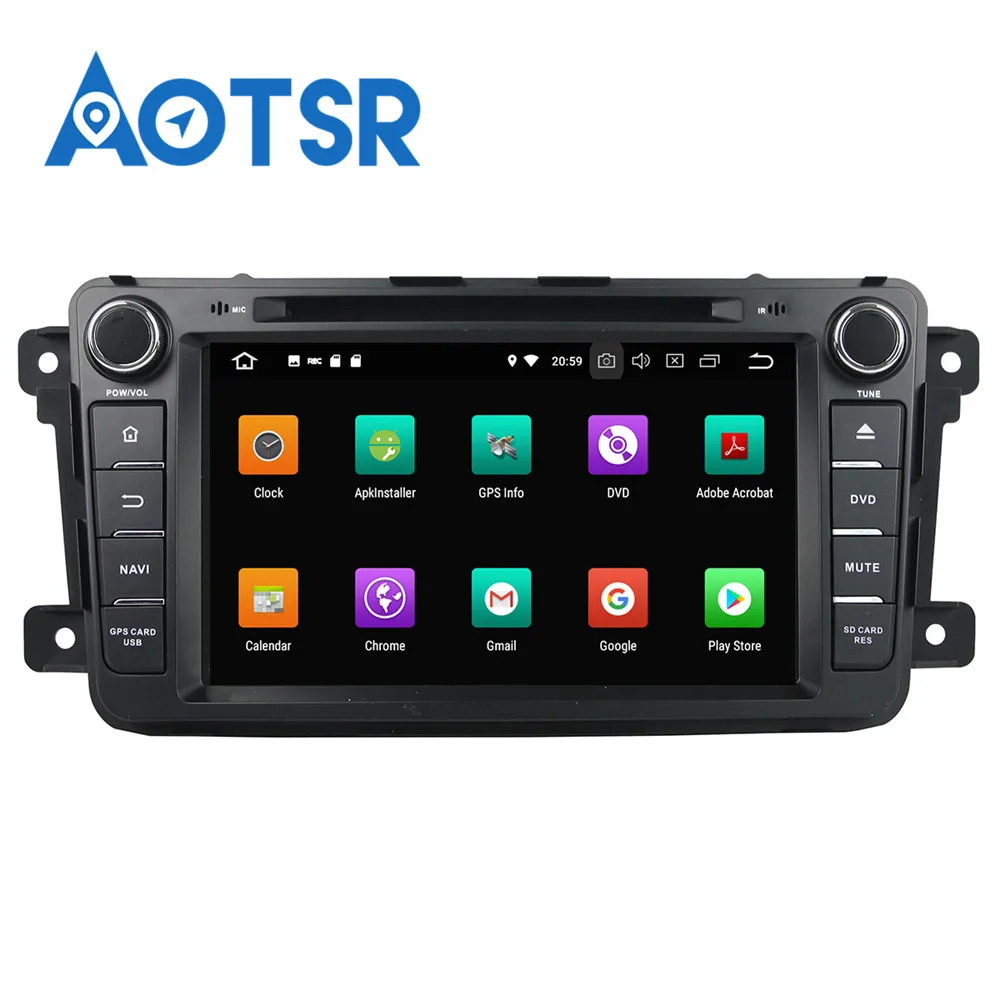 Excellent Android 8.0 8 Core Car DVD Player GPS Navigation For Mazda CX-9 2012-2013 Multimedia HeadUnit stereo tape recorder 2 din radio 3
