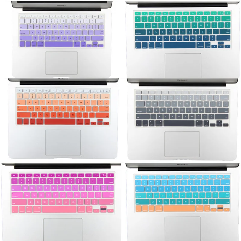 Цветная силиконовая крышка клавиатуры для MacBook Air 13 Pro 15 17 Retina imac 21 5 27 &quot