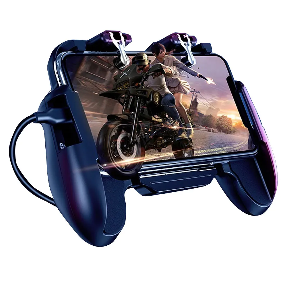 

All-in-One Mobile Phone Game Controller with Cooling Fan for PUGB Mobile Joystick Gamepad L1 R1 Button for Smartphone