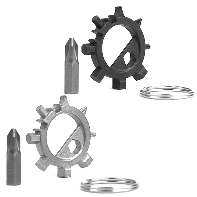 

1Piece 12 Functions Multi Tool Screwdriver Portable Bicycle Repair Hand Tools Multitools Screw Driver Allen Key Ringtool