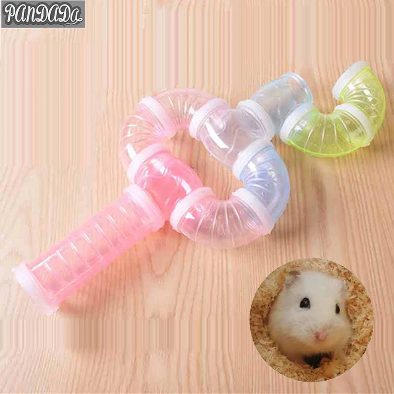 

panDaDa Pet Hamster Tunnel External Small Animals Products Pipeline Fittings Tube DIY Connected Accessories Pipe Line Toys