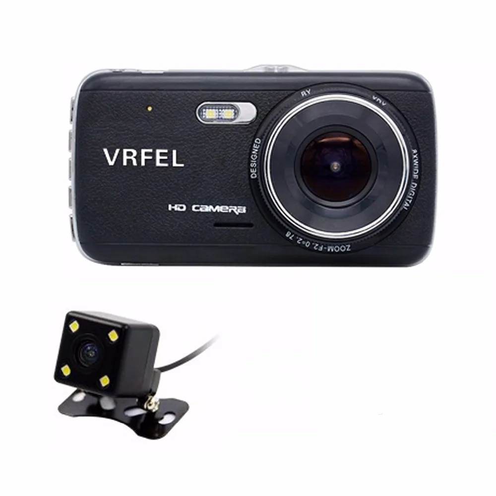 

VRFEL Car DVR Camera Dual Lens with LDWS ADAS Rear view Support Front Car Distance warning Full HD 1080P 170 car dvrs dashcam