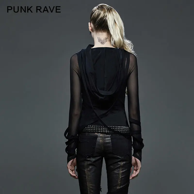 New Punk Rave Emo Rockabilly Gothic Vintage Top Shirt Cotton Women fashion M XL 3XL T407