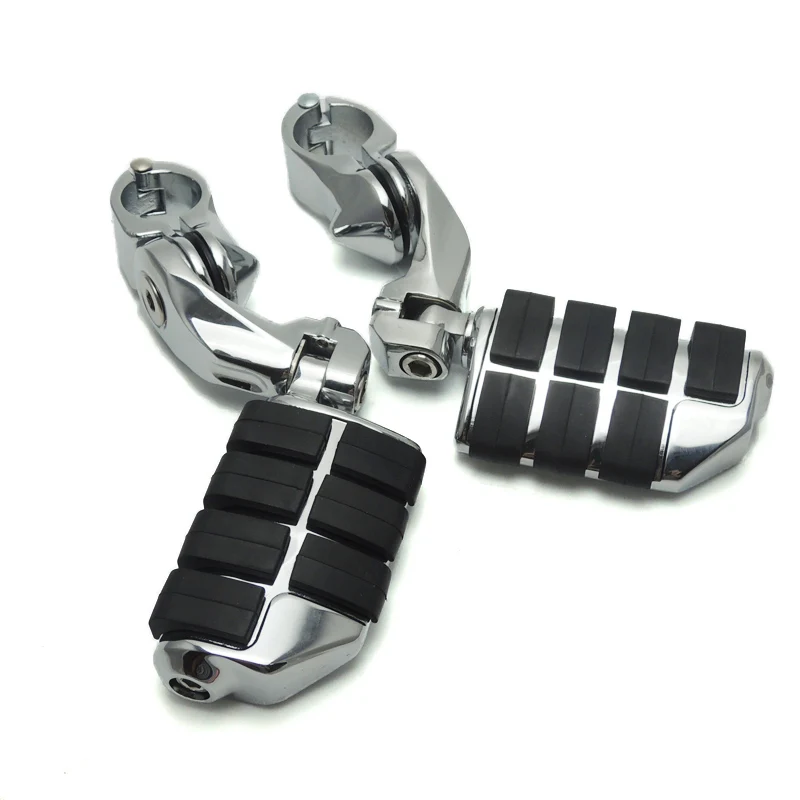 32mm (1.25") Adjustable Short Highway Foot Pegs Foot Rests For Harley Electra Road King for