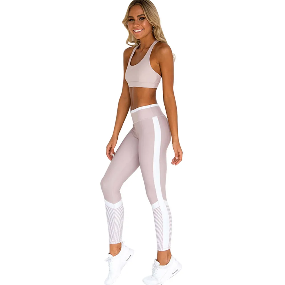 

2Pcs Women's Sport Gym Yoga Vest Bra Sports Legging Pants Ladies Outfit Wear Set