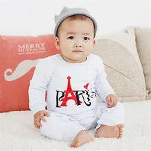 Newborn Clothing Baby clothes Cotton Printed Tower Brushed Baby Rompers/Infant Long sleeve Romper for babies Bebes Coveralls