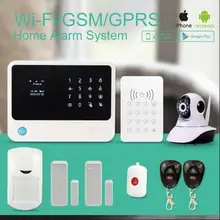 Домашняя охранная сигнализация IOS Android APP управление WiFi сигнализация умная домашняя сигнализация GSM wifi сигнализация с клавиатурой снятие с охраны