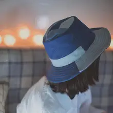 MinanSer Женская моющаяся сумка из денима шляпы женские винтажные джинсовая нашивка Кепка с покрывалом Мужская Новинка ведро шляпа от солнца