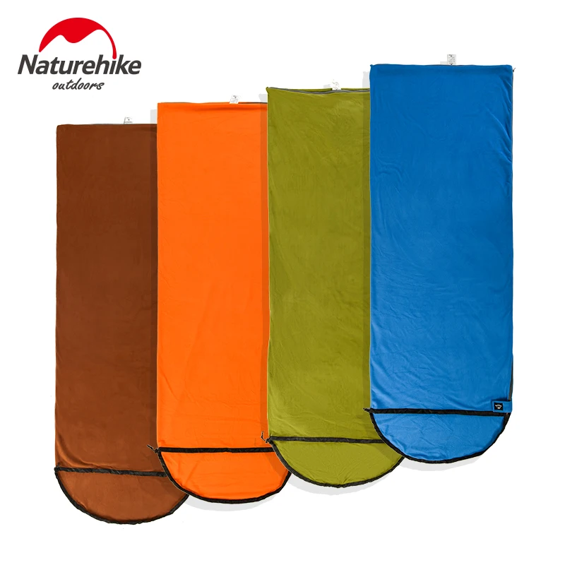 

Naturehike Outdoor Sleeping Bag Fleece Ultralight Portable Envelope Sleeping Bag 3 Seasons Splicing Sleeping Bag NH15S011-D